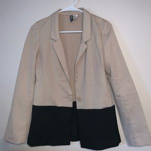 Cream and Black blazer